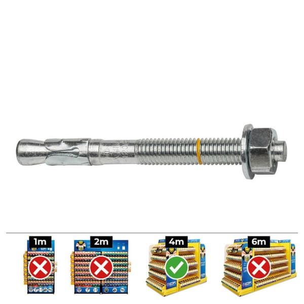 Æske med skruer CELO din 10-60/10 Ø 10 X 60 MM 50 enheder Galvaniseret