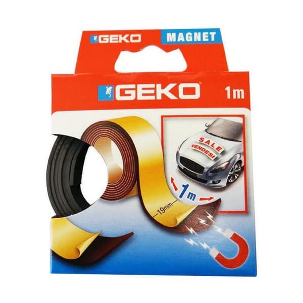 Selvklæbende bånd Geko Sort 19 mm x 1 m