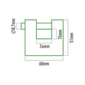 Miniatyrbillede 3 af 3: Nøgle hængelås EDM 85240 Kobber Sikkerhed