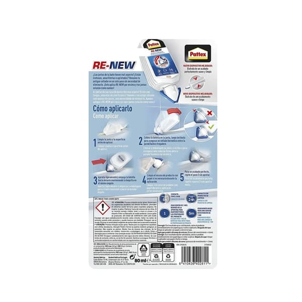 Silikone Pattex Re-new Hvid 100 g (1 Dele)