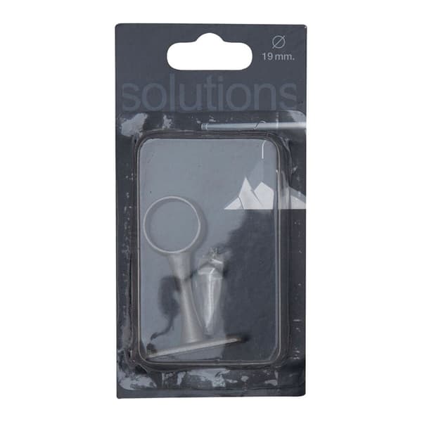 Holder til garderobestang Stor Planet Grå Satin finish Ø 1,9 cm Central