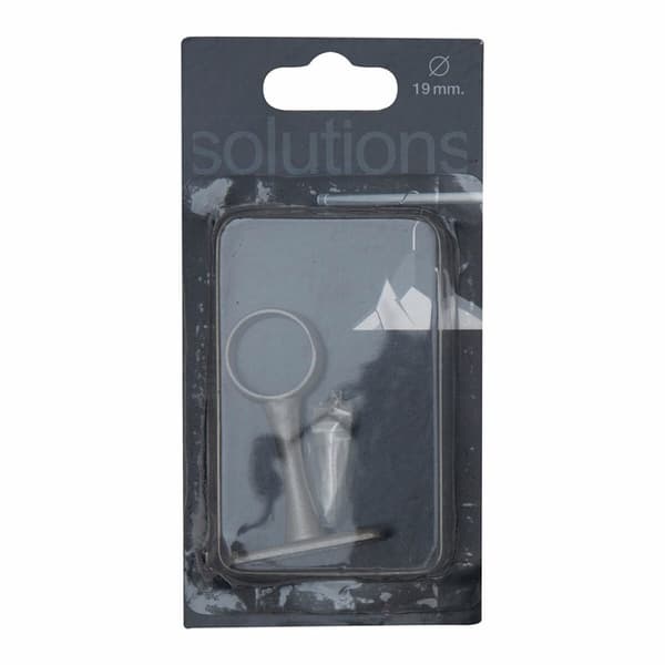 Holder til garderobestang Stor Planet Grå Satin finish Ø 1,9 cm Central