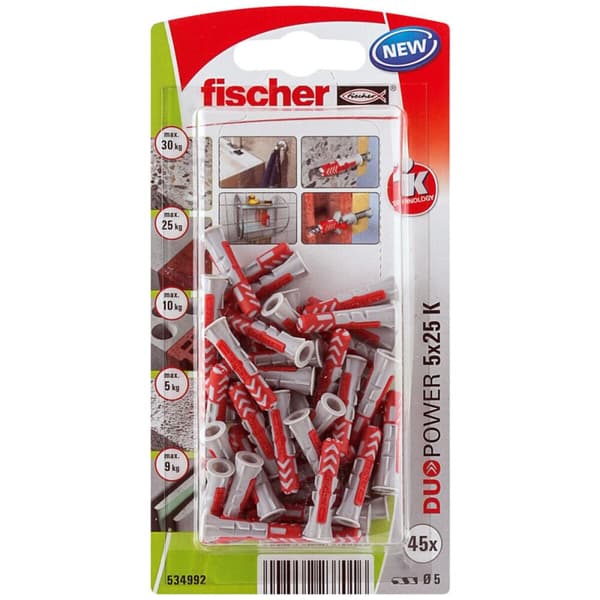 Pigge Fischer DuoPower 534992 Ø 5 x 25 mm Nylon (45 enheder)