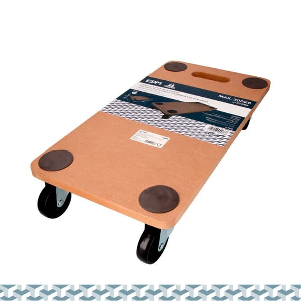 Platform EDM Med hjul 58 x 30 x 12 cm 200 kg