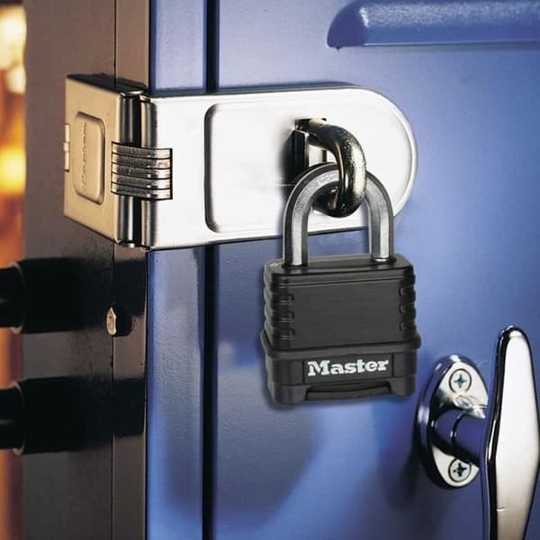 Kombination hængelås Master Lock M178EURD Stål Zink Sort