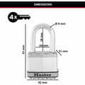 Miniatyrbillede 5 af 5: Nøgle hængelås Master Lock (3 enheder)
