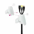 Miniatyrbillede 2 af 3: Kabelholder NANOCABLE 10.36.0003-W Hvid Ø 25 mm 3 m