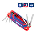 Miniatyrbillede 2 af 8: Unbrakonøgler Workpro Foldbar 8 Dele