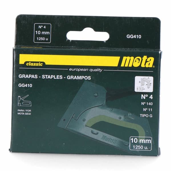 Häftklamrar Mota gg410 1000 Unidades 10 mm Nº 4