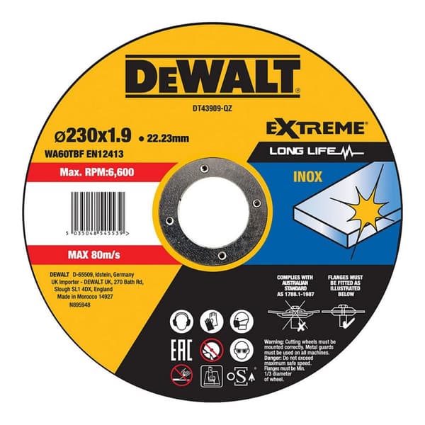 Skæreskive Dewalt dt43909-qz