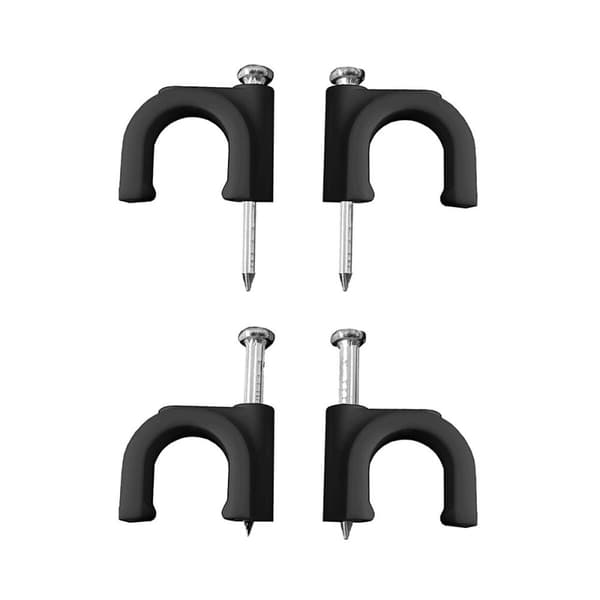 Hæfteklammer Lapafil Nº 8 2 x 2,5 mm Sort Kabler 100 enheder