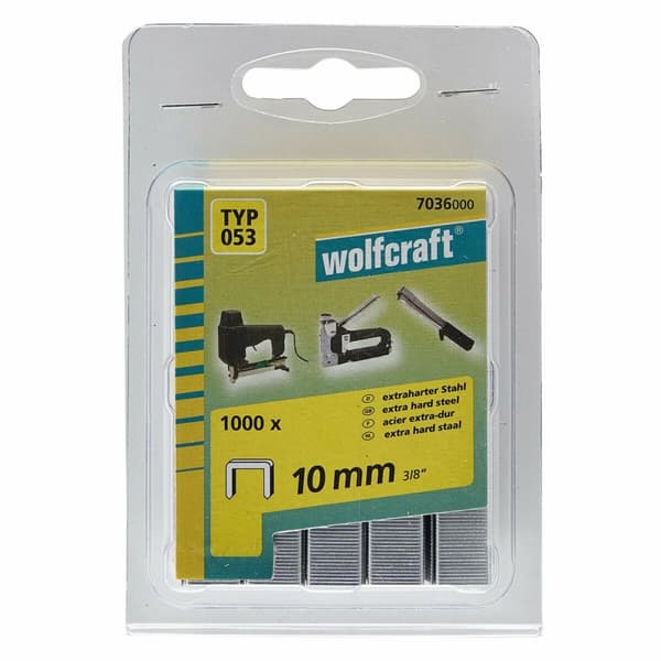 Hæfteklammer Wolfcraft 7036000 1000 Unidades Nº 053