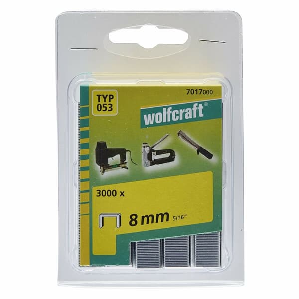 Hæfteklammer Wolfcraft 7017000 Nº 053 3000 enheder