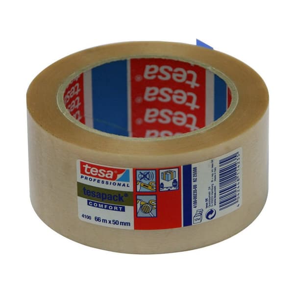Selvklæbende bånd TESA 50 mm x 66 m Gennemsigtig PVC