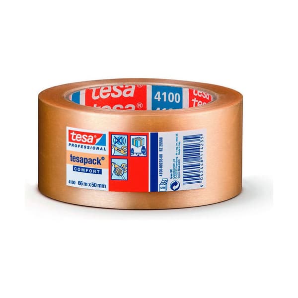 Selvklæbende bånd TESA 50 mm x 66 m Gennemsigtig PVC