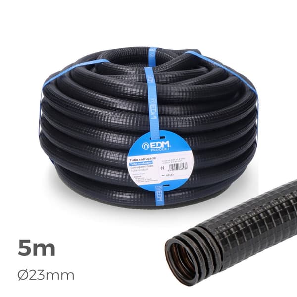 Bølgepap EDM 66360 Ferroplast Ø 32 mm Udvendig Foret (5 m) (1 enheder)