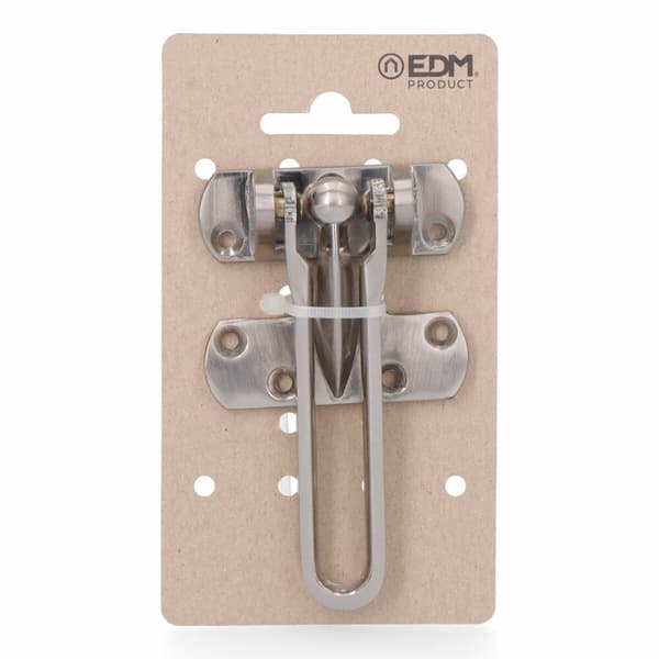 Dør Stop EDM 85376 Sølvfarvet Zamak 105 mm Sikkerhed