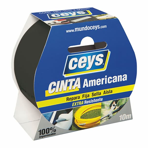 Ilmastointiteippi Ceys Musta (10 m x 50 mm)