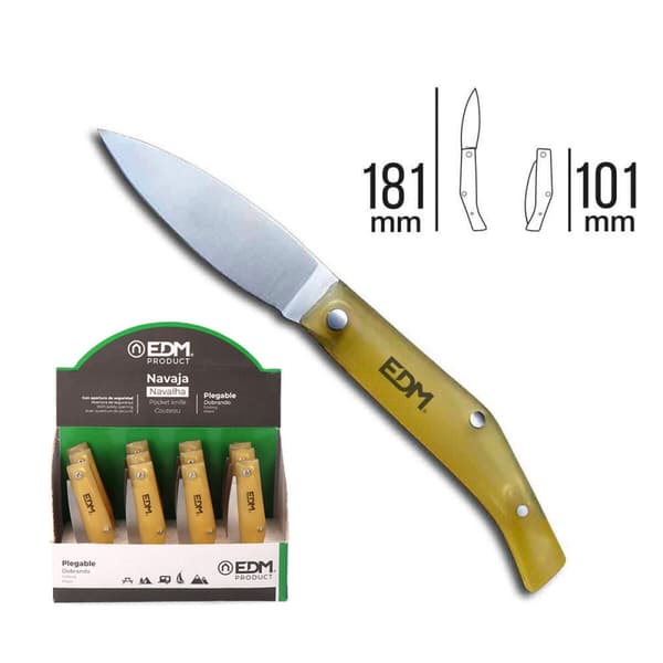 Taskuveitsi EDM 08553 Ruostumaton teräs Muovinen 18,1 cm