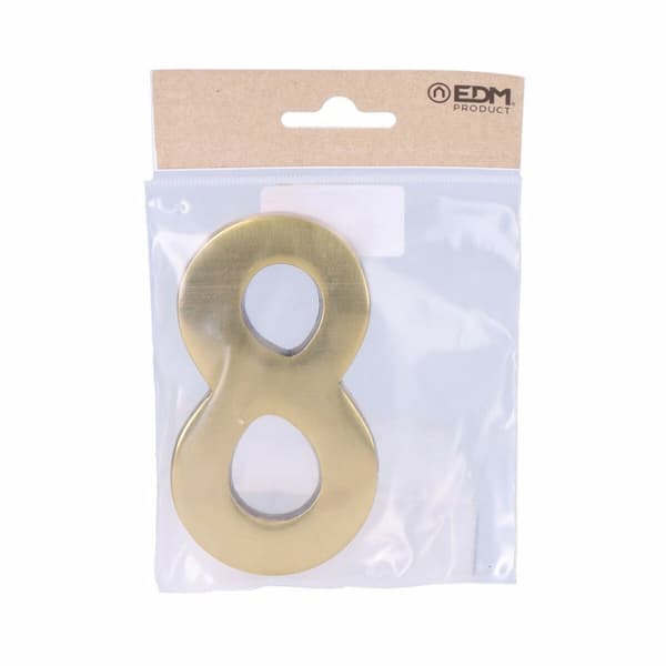 Siffror EDM 85040 8 Gyllene Mässing