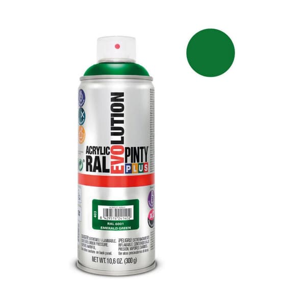 Sprejfärg Pintyplus Evolution RAL 6001 400 ml Smaragdgrön