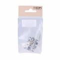 Miniatyrbillede 2 af 2: Dørbolt EDM 85084 nikkel Stål 25 mm 25mm Fastgøringsemne