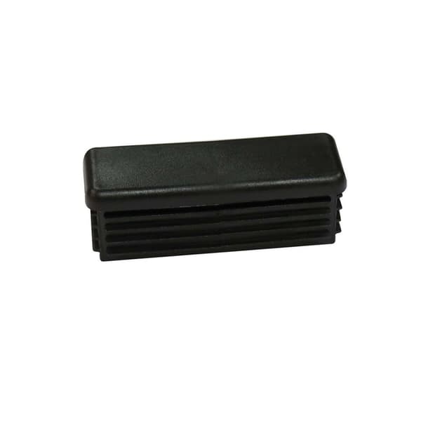 Ferrul/terminalstik EDM 75100 75093 Sort Polyetylen 64 x 25 mm 58 x 25 mm Trappe (2 enheder)