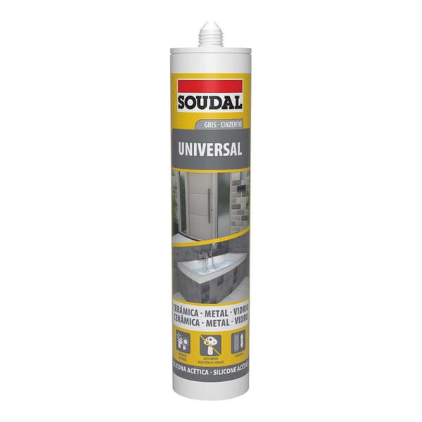 Silikon Soudal 115927 Universal Grå 280 ml