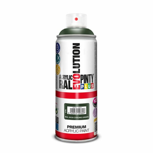 Sprejfärg Pintyplus Evolution RAL 6020 Mörkgrön 400 ml Kromad