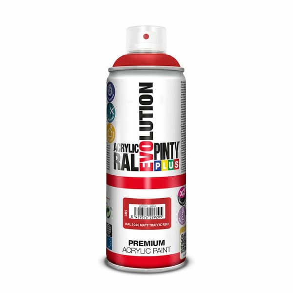 Sprejfärg Pintyplus Evolution RAL 3020 Traffic Red 400 ml Matt