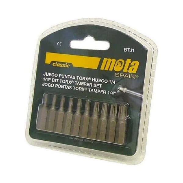 Bit sæt Mota btj1 25 mm 10 enheder