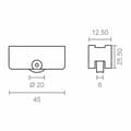 Miniatyrbillede 3 af 4: Leje EDM 85474 Inasa 162 rd16 Stål 45 x 25,5 mm (2 enheder)