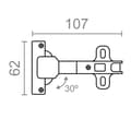 Pikkukuva 3 / 3: Sarana EDM 85654 BC08 Teräs 30º 35 mm