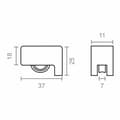 Miniatyrbillede 3 af 4: Leje EDM 85467 172 rd07 Nylon 40 x 30 mm (2 enheder)