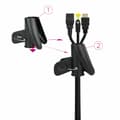 Miniatyrbillede 3 af 3: Kabelholder NANOCABLE 10.36.0003-BK Sort 3 m Ø 25 mm