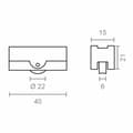 Pikkukuva 3 / 4: Laakeri EDM 85469 Climalit 177 rd17 Teräs 40 x 21 mm (2 osaa)