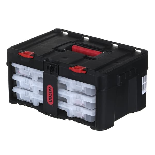 Værktøjskasse Keter Stack'N'Roll Polykarbonat 48,1 x 23,3 x 33,2 cm
