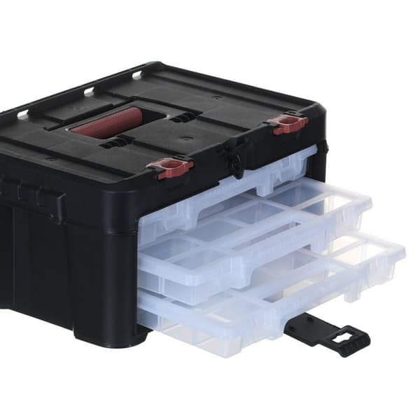Værktøjskasse Keter Stack'N'Roll Polykarbonat 48,1 x 23,3 x 33,2 cm