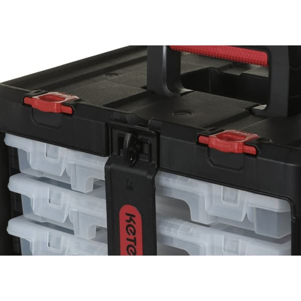 Værktøjskasse Keter Stack'N'Roll Polykarbonat 48,1 x 23,3 x 33,2 cm