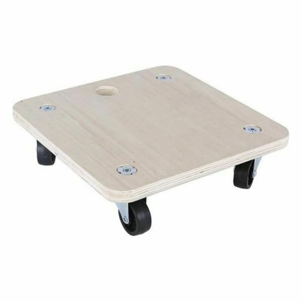 Träpall med hjul Bricotech 58764 (30 x 30 x 8 cm) Trä 30 x 30 x 8 cm 1,8 mm
