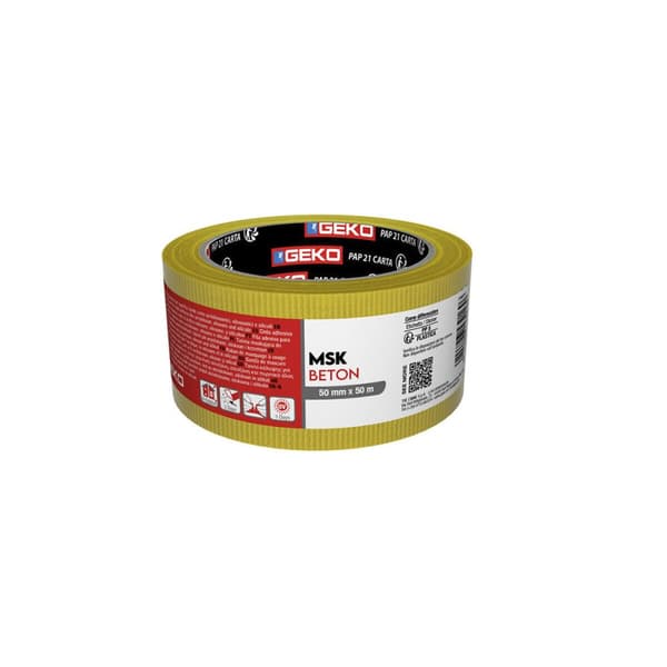 Maskeringstape Geko Klæde 50 mm x 50 m Udvendig