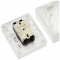 Miniatyrbillede 4 af 4: Topolet afbryder Kopp Hvid Plastik