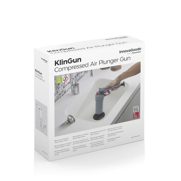 Universal trykluftfrigørelsespistol med adaptere KlinGun InnovaGoods