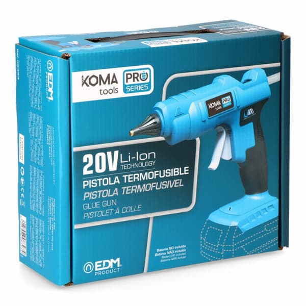 Hot Smelt Gun Koma Tools Blå Sort 19,5 x 6,8 x 19,4 cm