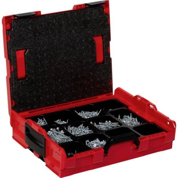 Fischer L-BOXX 102 Power-Fast II 558739 spånskiva skruv Torx profil stål förtennat genom galvanisering 1801 delar