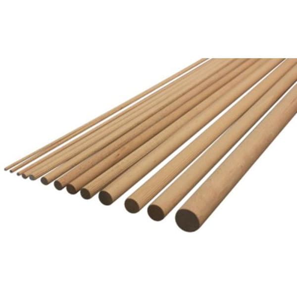 Slät trästift 1ml D 8mm