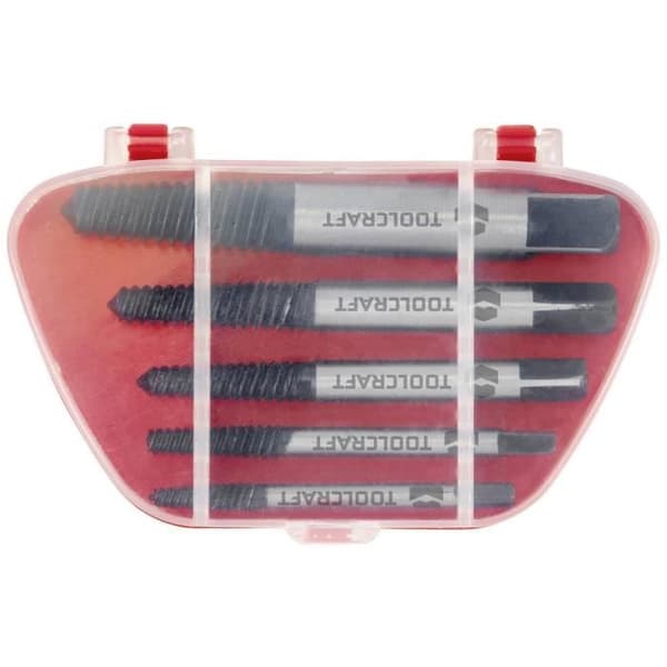 TOOLCRAFT TO-7567473 Broken Screw Extractor Set