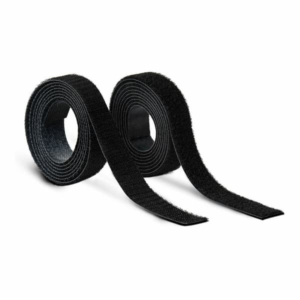 Dubbelsidig Tejp Inofix 2145-3 Svart 1,5 m x 2 cm Kardborrfäste