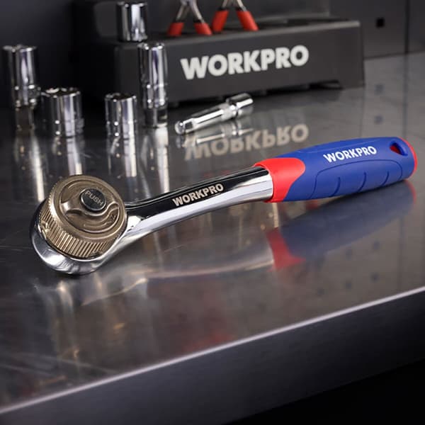 Carraca-nøgle Workpro Double Drive 3/8"