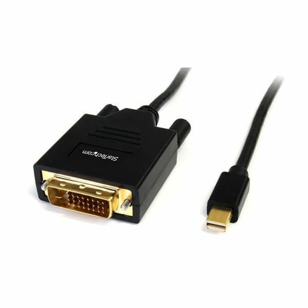 Mini-DisplayPort till DVI-adapter Startech MDP2DVIMM6           (1,8 m) Svart 1.8 m